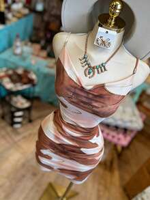 INAWLY Women's Fashionable Printed Short Bodycon Camisole Dress - Multicolor - View 4