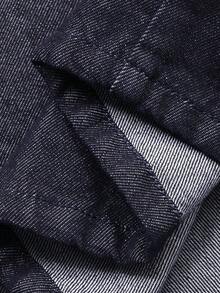 Dazy-Less Women's Solid Color Lapel Collar Long Sleeve Fashionable Versatile Denim Suit Business Casual Woman - Blue - View 3