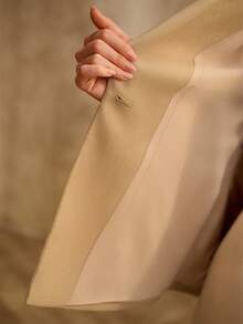 MOTF PREMIUM STRUCTURED LAPEL COLLAR BLAZER - Khaki - View 8