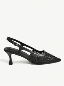 CUCCOO CHICEST Women's Square Toe Rhinestone Ankle Strap Sandals For Christmas - Black - View 3