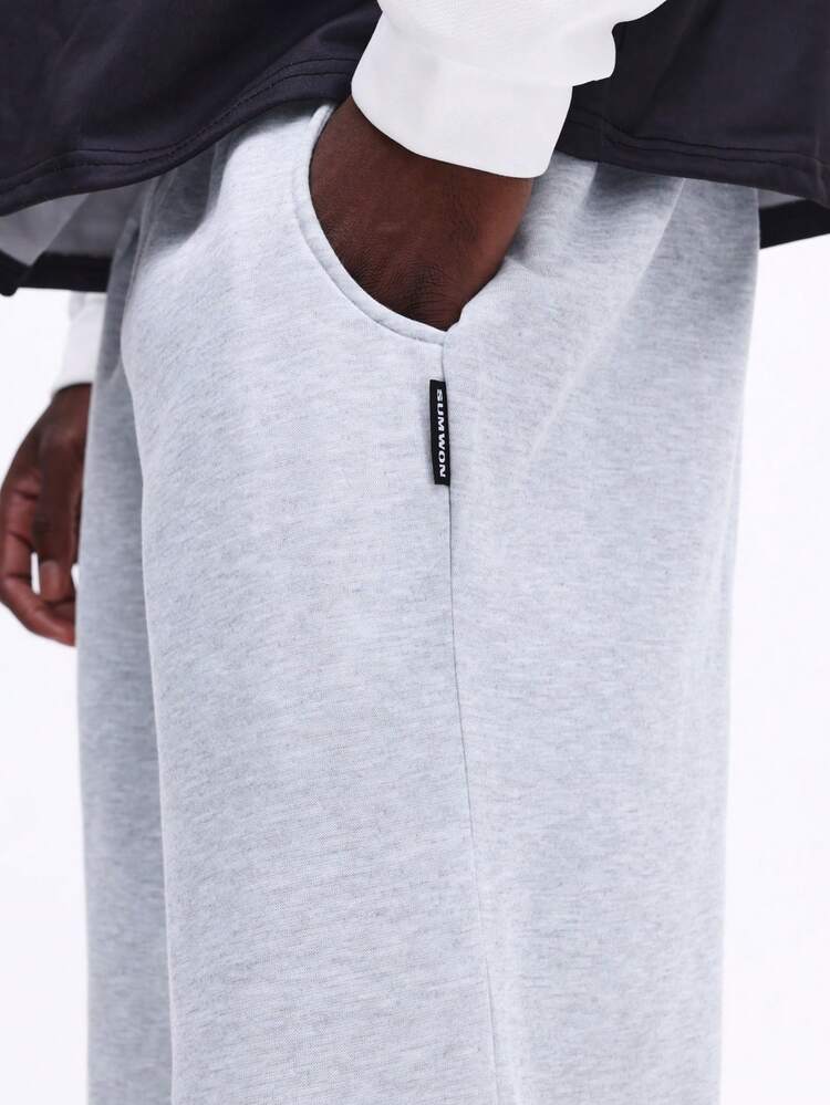 Wide Leg Drawstring Sweatpants With Side Pockets