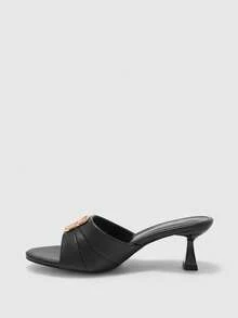 CUCCOO BIZCHIC Simple And Generous, Fashionable And Versatile, Casual Workplace Commuter Women's High-Heeled Sandals - Black - View 10