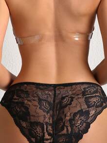 DesireSculpt Women's Romantic Sexy Lace Patchwork Sheer Triangle Panties, Summer - Multicolor - View 6