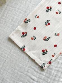 Vintaside Kids Bộ áo liền quần mùa hè không tay in kỹ thuật số dành cho bé gái, thích hợp cho du lịch hoặc mặc thường ngày. - Màu be - Xem 6