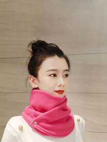 A Multi-Functional Solid-Colored Warm-Colored Scarf, Suitable For Ladies In Autumn And Winter. A Soft And Comfortable Outdoor Travel Scarf With Windproof Function, With A Small Neck Wrap Style, Suitable For Men In Autumn And Winter. A Windproof And Warm Outdoor Cycling Plush Scarf That Covers The Neck And Shoulders - Multicolor - View 8