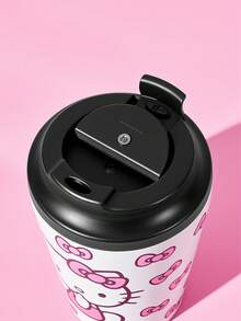 HELLO KITTY AND FRIENDS | SHEIN 360 Ml / 12 Oz Leak-Proof Stainless Steel, Convenient To Carry, Portable Cup - White - View 7