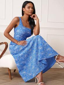 Lilora 女士优雅长款刺绣度假连衣裙 这款精致、时尚、百搭且优雅的连衣裙适合通勤、日常穿着、休闲外出、派对、约会、聚会、休闲活动、野餐、假期、夏季郊游和假日旅行。蓝色中长连衣裙 蓝色碎花连衣裙 蓝色夏季连衣裙 女士蓝色吊带裙 蓝色女士吊带裙 蓝色春季连衣裙 蓝色碎花连衣裙 女士夏季连衣裙 女士连衣裙 女士夏季服装 - 藍色 - 查看 7