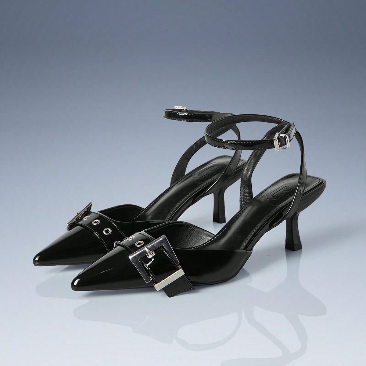 Zapatos de tacón de aguja de punta fina para mujer, sandalias minimalistas de estilo motero sin respaldo adecuadas para vacaciones de verano, aplicab