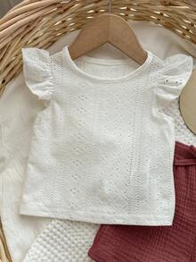 Baby Mädchen Sommer süßes weißes Top und Shorts Set mit elastischem Bund - Verschiedenfarbig - Übersicht 4