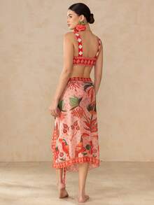 Swim Oasis Women's Printed Minimalist Casual Swimwear Set - Multicolor - View 2