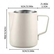 Cirelle Stainless Steel Latte Mug - Durable Coffee Cup With Thickened Spout, Ideal For Home Coffee & Milk Drinks - Multicolor - View 10