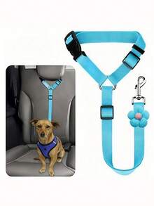 1件装汽车宠物狗座椅牵引绳，宠物车内牵引绳，狗安全带，狗座椅扣，狗汽车座椅配件，圣诞礼物狗汽车座椅套，狗汽车座椅套，宠物汽车座椅 - 彩色 - 查看 5