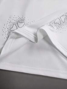 STYNVO Áo thun nam cổ tròn đính đá, áo thun nam họa tiết, áo thun trắng, áo thun nam tay ngắn - trắng - Xem 7