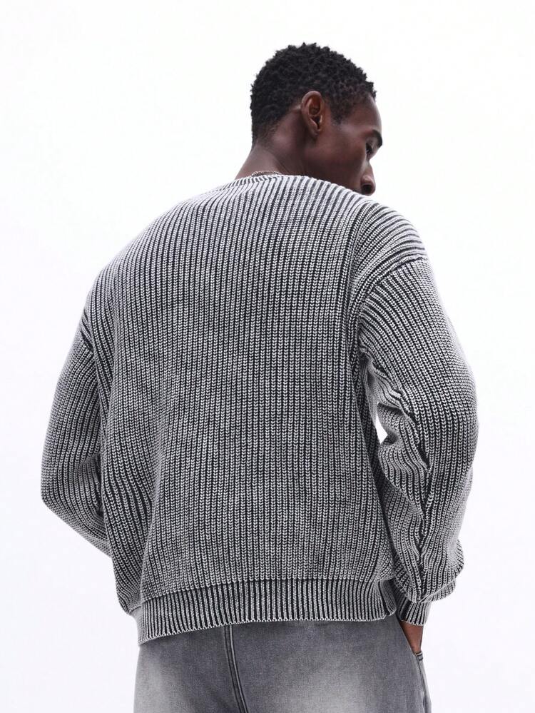 Ribbed Button Front Cardigan With V-Neck