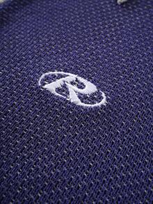 ROMWE MEN Prep 男士休闲短袖套头针织衫 - 藍色 - 查看 7