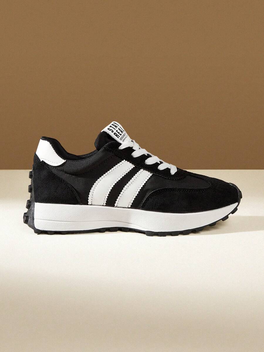 CUCCOO EASI Women's Stylish Black Sneakers - Fashionable & Comfortable Daily Casual Shoes - Black - View 1