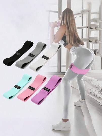 1PC Elastic Non Slip Resistance Squat Expansion Portable Purple Pink Green Glute Band For Women Home Gym Yoga Fitness Workout Equipment