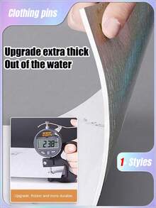 10pcs 0.9㎡ Deep Gray Marble Pattern Tile Sticker Waterproof & Moistureproof Aluminum Plastic Board Self-Adhesive Wall Paper For Wall Renovation And Decoration Valentine DAY, Valentines Wedding, Birthday - White - View 9