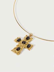 Glisma Women Pendant Necklaces,Outfits,Old Money,Metallic/Texture,Gemstone,For Mom/Women/Girl/Mother,Premium,Vintage,Classyoutfits,Old Money,Metallic/Texture,Gemstone,For Mom/Women/Girl/Mother,Premium,Vintage,Classy,Gold,Easter,Travel/Beach/Vocation,Boho,Grunge - Gold - View 6