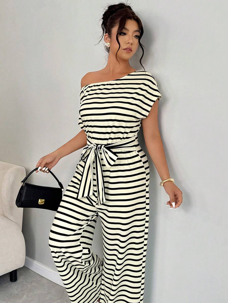 Elenzga Bộ đồ nữ cỡ lớn thanh lịch gồm áo không tay cổ xếp ly dáng rộng và quần ống đứng, thích hợp cho mùa xuân/hè. - Nhiều màu - Xem 1