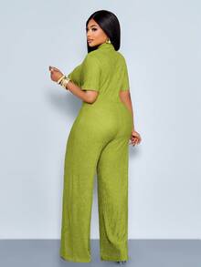 SOLERSUN Bộ jumpsuit cổ cao dệt kim màu trơn, chất liệu co giãn, dáng suông, cỡ lớn, dành cho mùa xuân/hè, có phần eo thắt và tôn dáng. Thích hợp cho mặc thường ngày, đi làm, ăn uống, du lịch, nghỉ mát biển, mùa tựu trường, đồng phục giáo viên, hẹn hò, ngày Valentine, tiệc cocktail, tiệc tốt nghiệp, lễ hội âm nhạc đêm giao thừa, lễ hội hóa trang, mùa cưới và trang phục dự tiệc. Trang phục nữ gợi cảm, thanh lịch, đơn giản và thời trang. - màu xanh lá - Xem 5