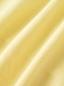 SHEIN MOD Đầm nữ mùa hè dáng suông, thắt eo, thích hợp cho kỳ nghỉ. - Màu vàng - Xem 6