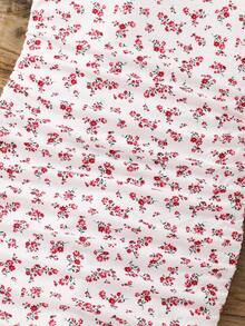 SHEIN Tween Girls' Summer Casual Ditsy Floral Dress - White - View 6