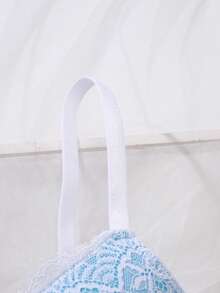 1pc Sexy Lace Minimalist Push-Up Bra, Underwire Bra For Small Bust - Multicolor - View 6