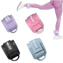 Adjustable Ankle Strap With Padding, Ankle Support For Leg Training, Yoga Pilates Exercise Accessory, Unisex - Multicolor - View 2