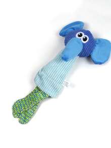 PETSIN 1PC Pet Toy Plush Dog Vocalizing Educational Chewing Tooth Cleaning Biting Toy Cute Cartoon Plush Dog Toy - Multicolor - View 5