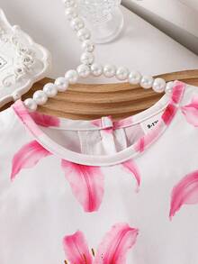 SHEIN 女婴无袖荷叶边纯色连衣裙，休闲舒适公主裙，适合外出或叠穿，面料柔软舒适，2026春夏新款 - 彩色 - 查看 9