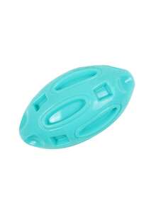 PETSIN 1PC Pet Toys - Bite-Resistant TPR Sound-Producing Rugby Ball For Dogs To Chew And Clean Teeth. Puppy Toy Ball. - Multicolor - View 6