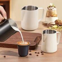 Cirelle Stainless Steel Latte Mug - Durable Coffee Cup With Thickened Spout, Ideal For Home Coffee & Milk Drinks - Multicolor - View 4