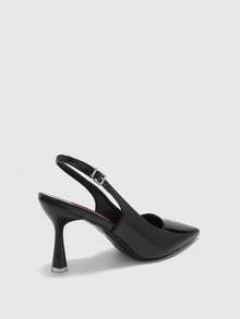 CUCCOO BIZCHIC Women Shoes Pointed Thin High Heels Black Fashion Simple Basic Daily Versatile Commute To Work Shopping Women's High Heels Shoes After Lifting Slingback Shoes Women's Shoes Spring Shoes - Black - View 9