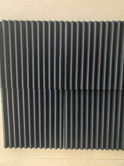 MODX [12-Piece] Wedge-Shaped Acoustic Foam For Sound Insulation And Noise Reduction-12x12/12x2 Inch Polyester Sound-Absorbing Ceramic Tile Acoustic Treatment Foam-Sound Insulation Board Is Suitable For Recording Studio, Music Room, Game Space, Podcast, Noise-Reducing Sound-Absorbing Materials, Sound-Absorbing Pads And Acoustic Treatment Wall Stickers.