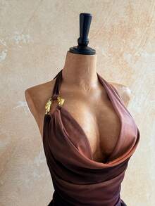 Soleia Women's Retro Draped Neck Top And Ruffle Hem 2 Pieces Set, Summer Vacation - Multicolor - View 7