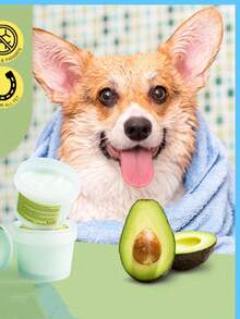 1pc/2pcs Natural Pet Conditioner -With Olive & Avocado Oil, Deeply Moisturizes, Softens, & Conditions Dry Coat & Hair,Effortlessly & Adds Radiant Shine For All Dogs, Cats, & Puppies - 100g - View 1