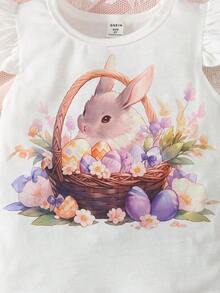 SHEIN 2pcs/Set Young Girl Sleeveless Top And Skirt, Casual & Fashionable Daily Wear Set Young Girls Clothing Sets Summer - Multicolor - View 8