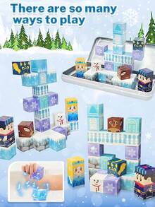 MINKOJA - SELECTS 27PCS Iron Box Magnetic Block,Magnetic Blocks,Creative Games,Children Toys,Easter,Easter Gift,Childen's Day,Travel Toys,Magnetic Blocks,Building Blocks,Kids Magnetic Building Block Toys - color - View 6