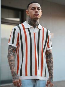 Devon Thys 男士卡其色针织衫，休闲/通勤/度假/酷老爸风，春夏款 - 彩色 - 查看 5