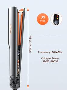 JMMO 二合一直發器和吹風機，旅行裝直髮器，360°氣流造型器，負離子減少毛躁，令秀發更亮澤順滑，打造精緻妝容髮型 - 美規插頭 - 美規A型插(110-127V) - 查看 7