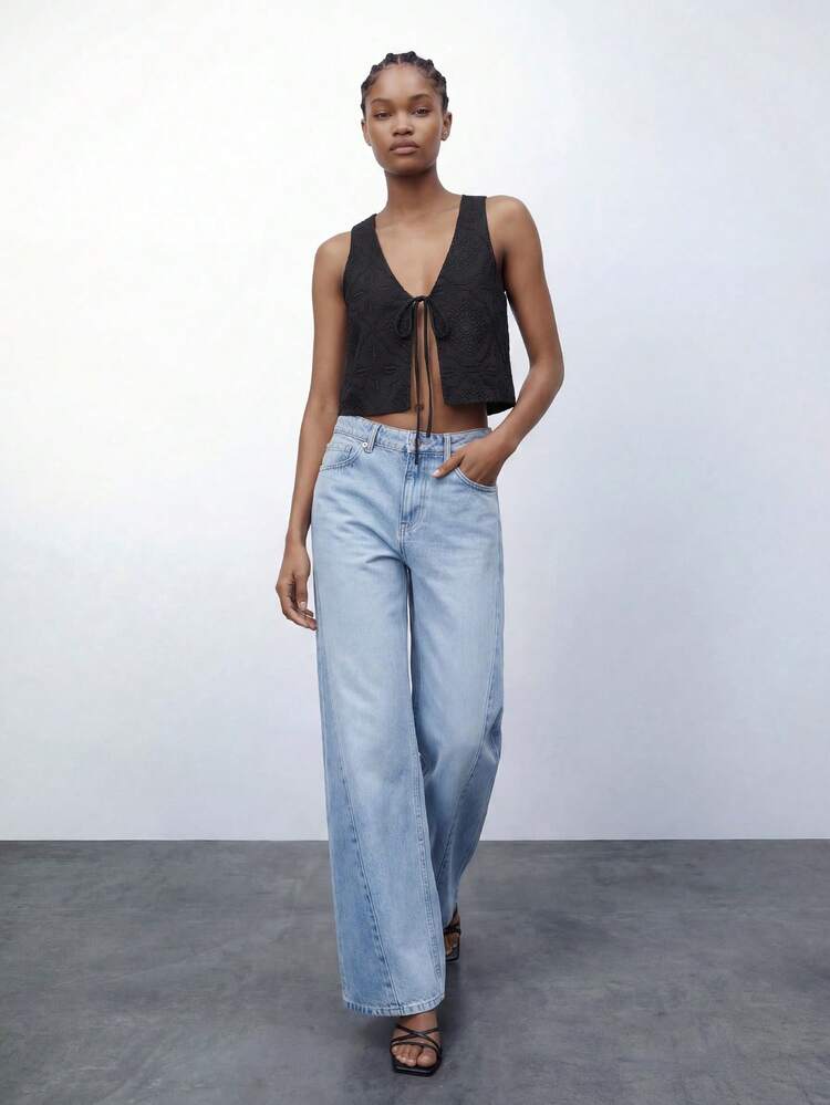 SHEIN Maija 2026 Frühling/Sommer Neue Lässige Modische Bequeme Damen Top, Crop Top St. Patricks Tag Sommer Ostern Damen Party Top Strand Sommer Urlaub Jede Reise für Damen Sommer für Damen Ausgehen Abschluss Lässiges Top für Damen