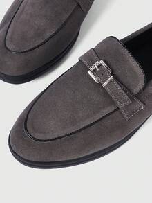 Sleekvia Casual Versatile Commuting Fringe Decor Flat Loafers - Grey - View 8