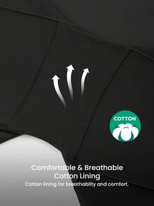 LUVLETTE 塑形提臀高腰收腹隐形透气黑色短裤 - 黑色 - 查看 9