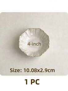 Madebyblanc 1PC Western Style Plate, High-End Ceramic, Household Plate, High-Value Fruit Dessert Plate - Multicolor - View 9