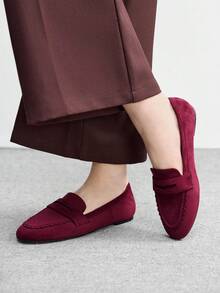 CUCCOO BIZCHIC 女士平底鞋 - 酒紅色 - 查看 5