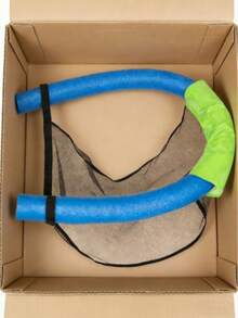 1 pieza Silla de malla cómoda para piscina - Relájate y flota con estilo con este equipo de piscina, cama flotante de red para piscina, adecuado para vacaciones de verano, regalo navideño - Verde - Ver 1