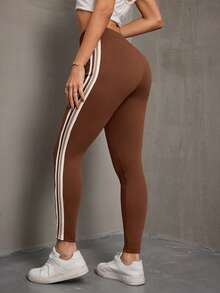 Jeanoix Women's Casual Minimalist Style Stretchy Skinny Jeans Summer - Brown - View 2