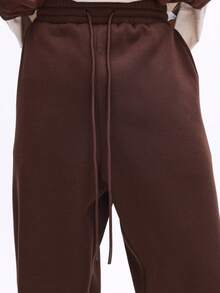 SUMWON Relaxed Baggy Fit Sweatpants With Floral Camouflage Side Insert Panel Casual Comfort Drawstring Waist Elastic Ankle Lounge Pants - Multicolor - View 8