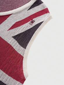 ROMWE MEN Men's Sleeveless Fashionable Knit Casual Versatile Jacquard Distressed Tank Top - Multicolor - View 4